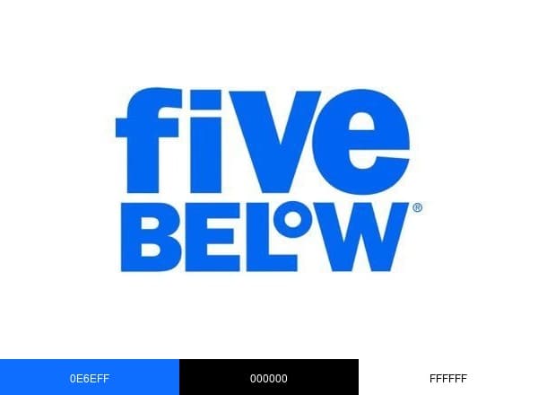 Five Below brand color palette