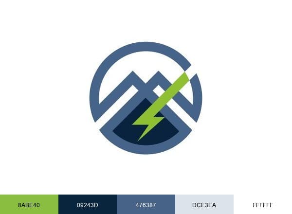 Flathead Electric brand color palette