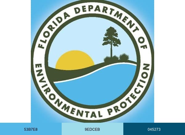 Florida DEP News brand color palette