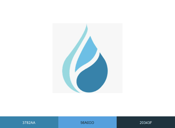 Fluid Chains brand color palette