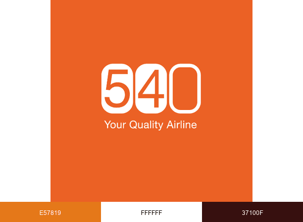 Fly540 brand color palette