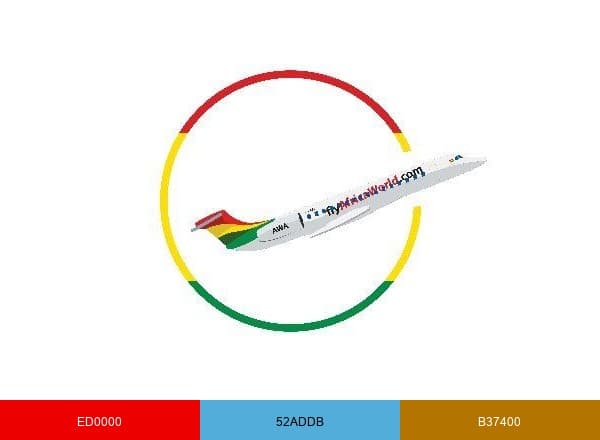 Africa World Airlines brand color palette