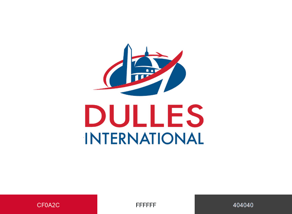 Dulles Airport brand color palette