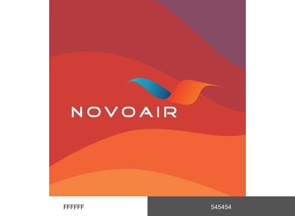 NOVOAIR brand color palette