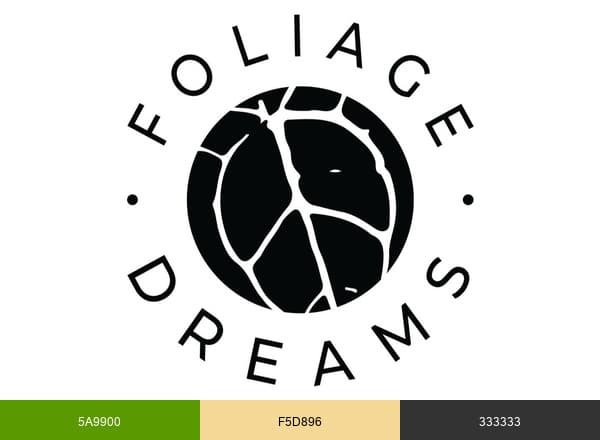 Foliage Dreams brand color palette