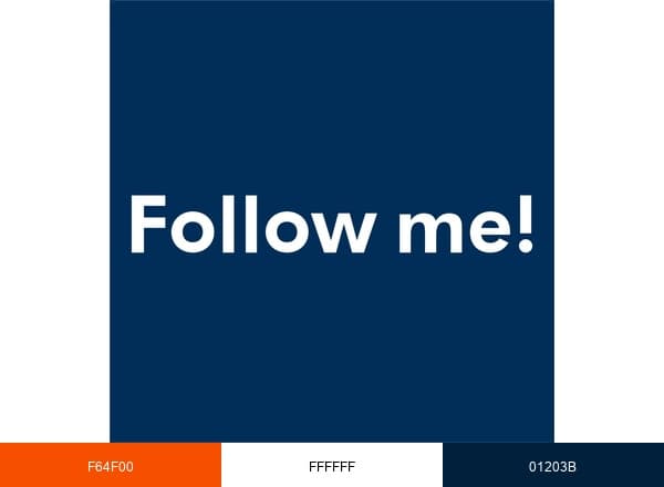 Follow me! brand color palette