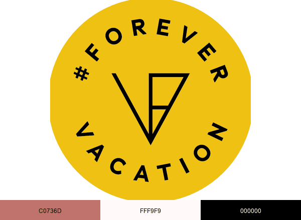 ForeverVacation brand color palette