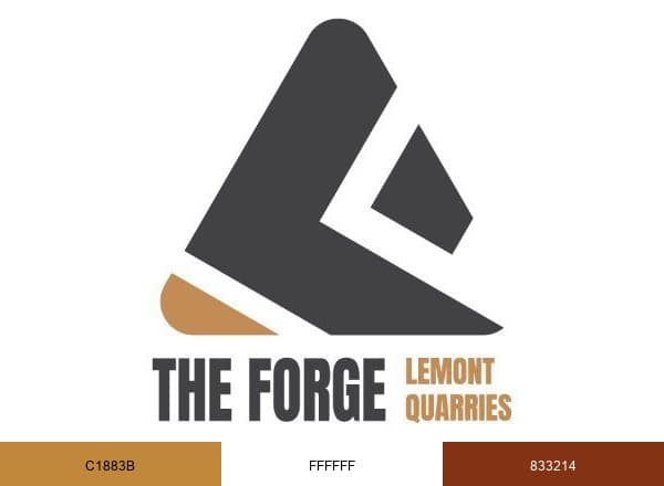 The Forge: Lemont Quarries brand color palette