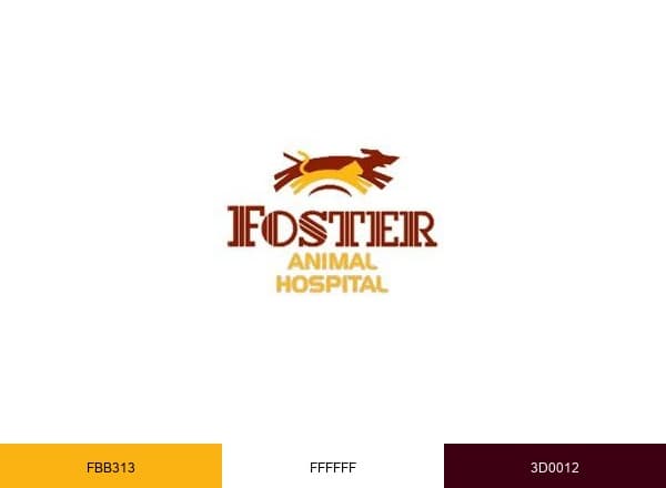 Foster Animal Clinic brand color palette