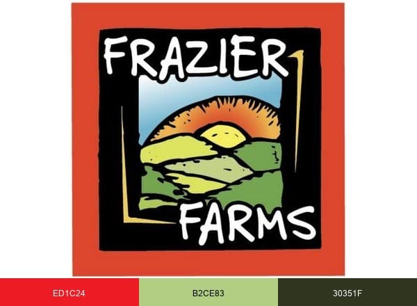 Frazier Farms Market brand color palette