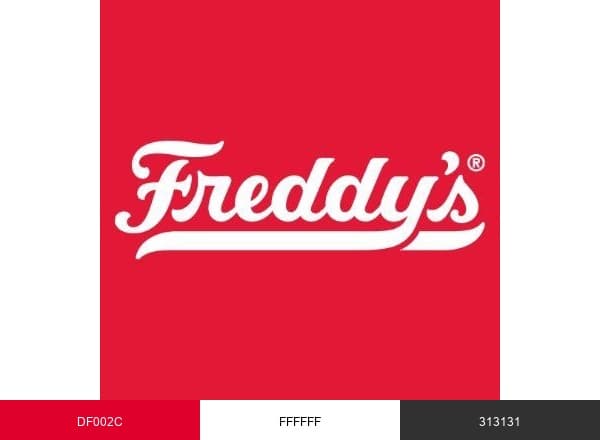 Freddy's Frozen Custard & Steakburgers brand color palette