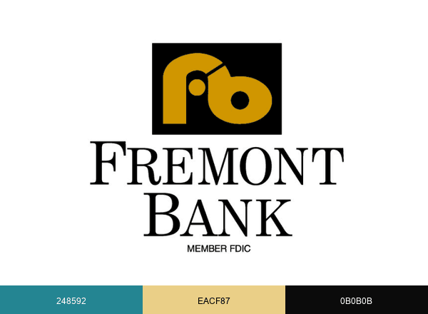 Fremont Bank brand color palette