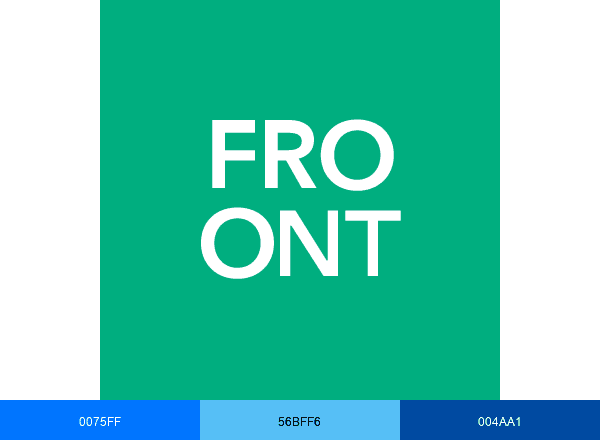 Froont brand color palette