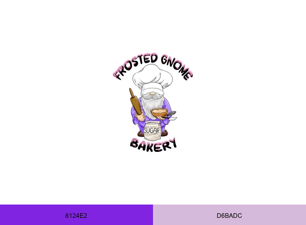 Frosted Gnome Bakery brand color palette