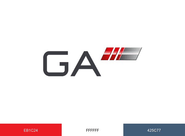Gama Aviation brand color palette