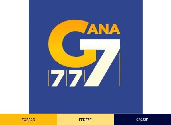 Gana777 brand color palette