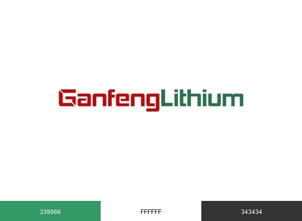 Ganfeng Lithium brand color palette
