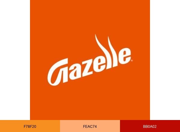 Gazelle.Com brand color palette