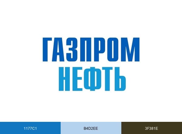 Gazprom Neft brand color palette