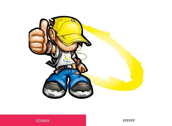 Geelwitjes brand color palette