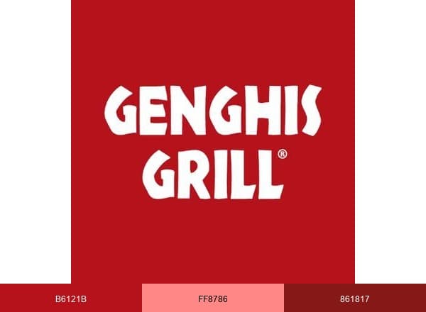 Genghis Grill brand color palette