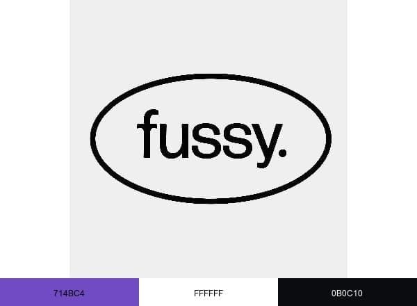 Fussy brand color palette