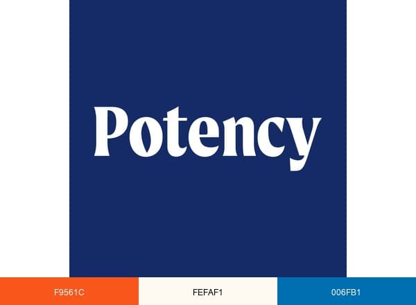 Potency Pittsfield MA brand color palette