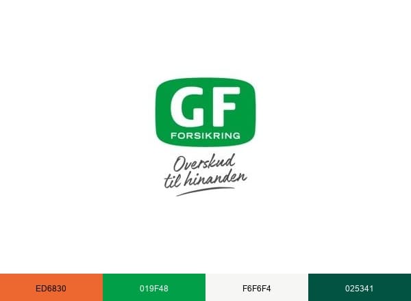 GF Forsikring brand color palette