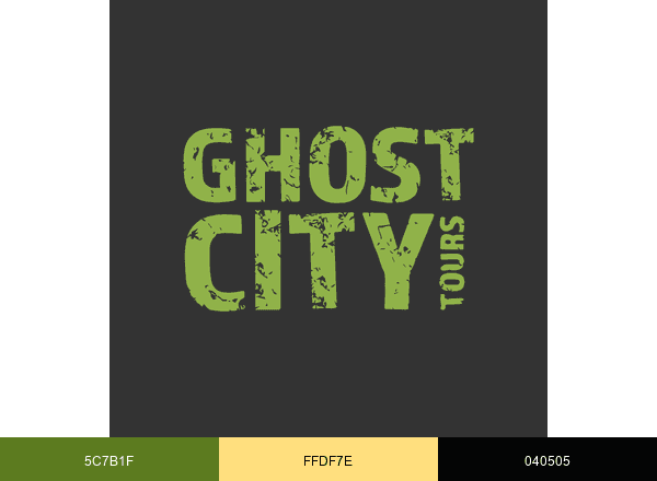 Ghost City Tours brand color palette