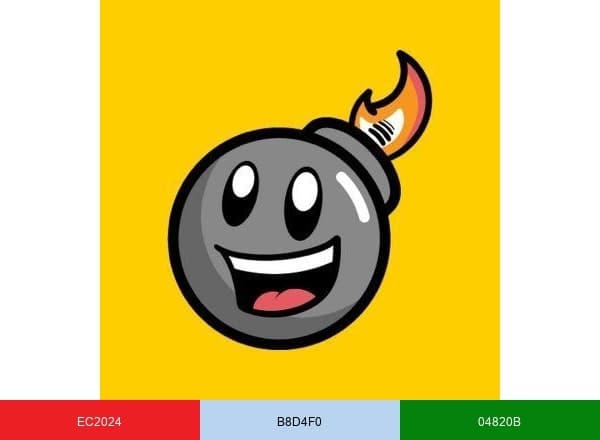 World’s Famous Giant Bomb brand color palette