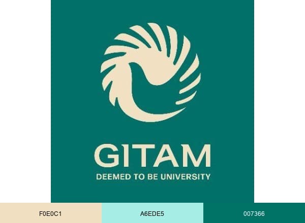 GITAM Deemed University brand color palette