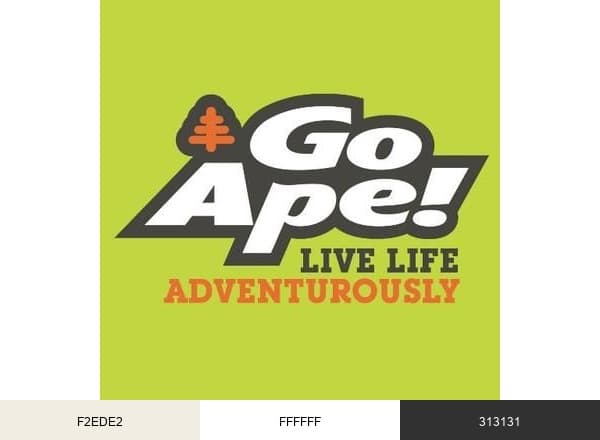 Go Ape USA brand color palette