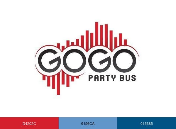 GoGo Party Bus brand color palette