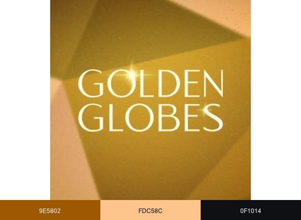 Golden Globes brand color palette