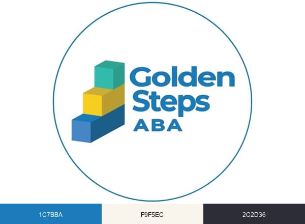 Golden Steps ABA brand color palette