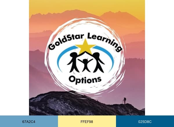 GoldStar Learning Options brand color palette