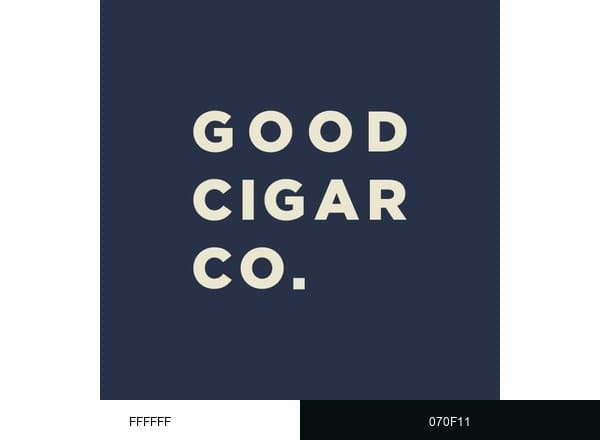 Good Cigar brand color palette