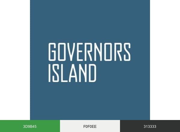 Governors Island brand color palette