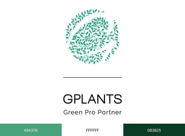Gplants brand color palette