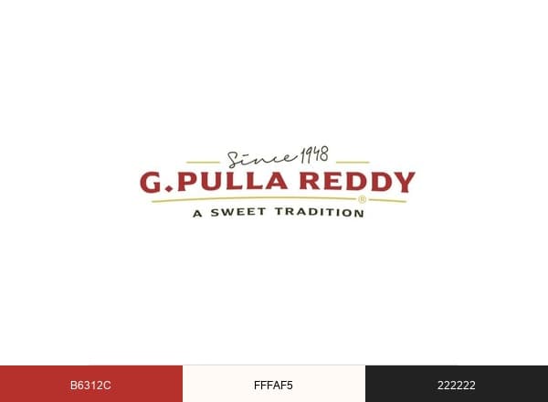 G Pulla Reddy Sweets brand color palette