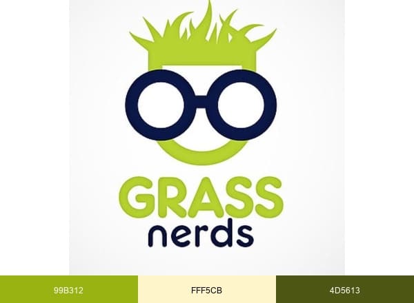 Grass Nerds brand color palette
