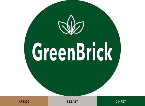 GreenBrick Landscaping brand color palette