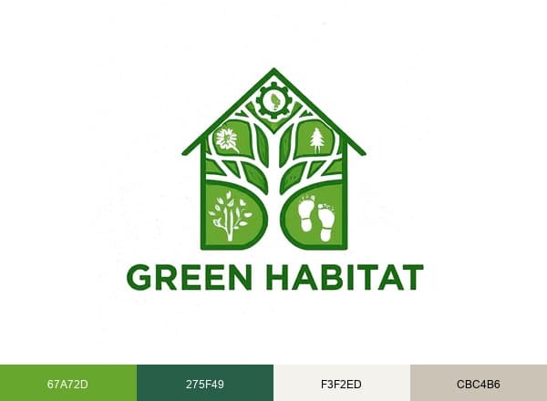 Green Habitat brand color palette