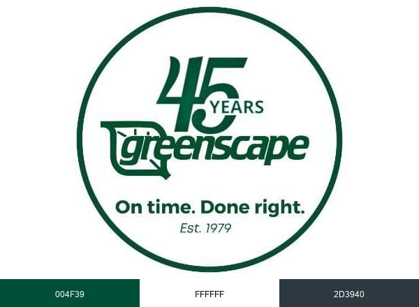 Greenscape Inc. brand color palette