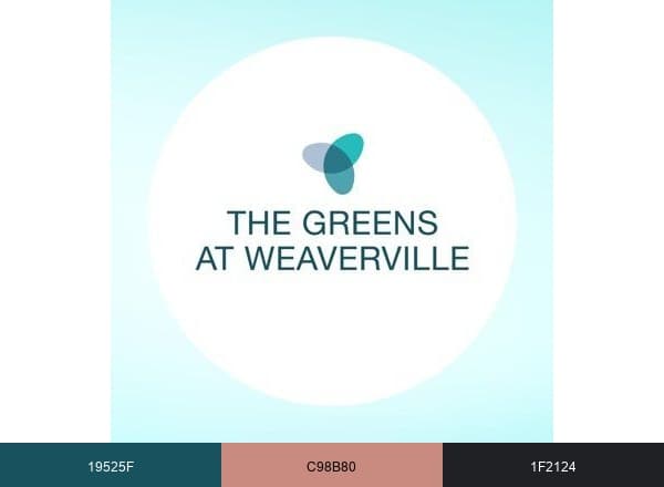 The Greens at Weaverville brand color palette