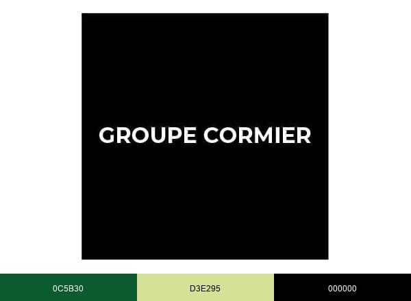 Groupe Cormier brand color palette