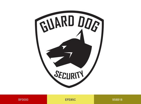 Guard Dog Security brand color palette