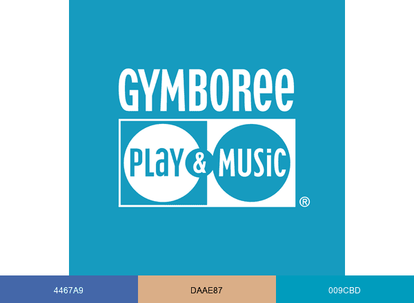 Gymboree Play & Music brand color palette