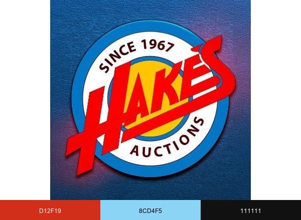 Hake's Auctions brand color palette