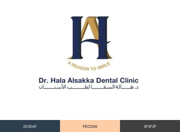 Dr. Hala Alsakka Dental Clinic brand color palette
